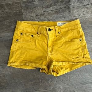 Rag and bone mustard shorts 26